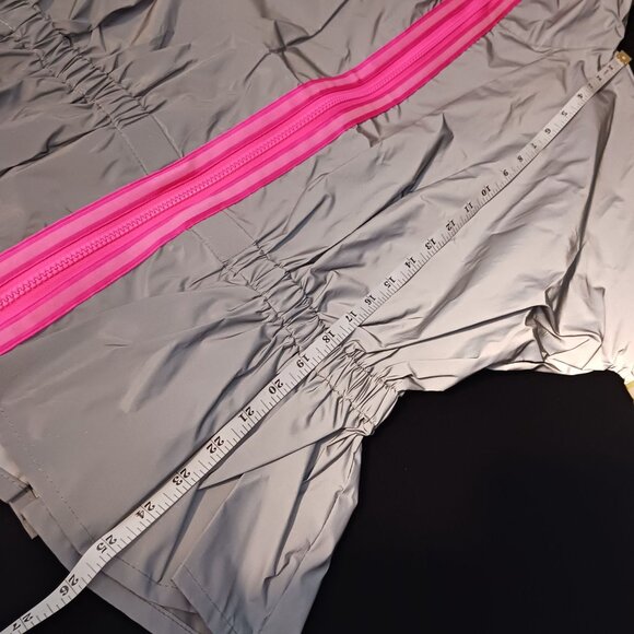 New Terez Neon‎ Glow Gear Reflective Peplum Activewear Jacket in Grey Multi, S - Picture 16 of 16